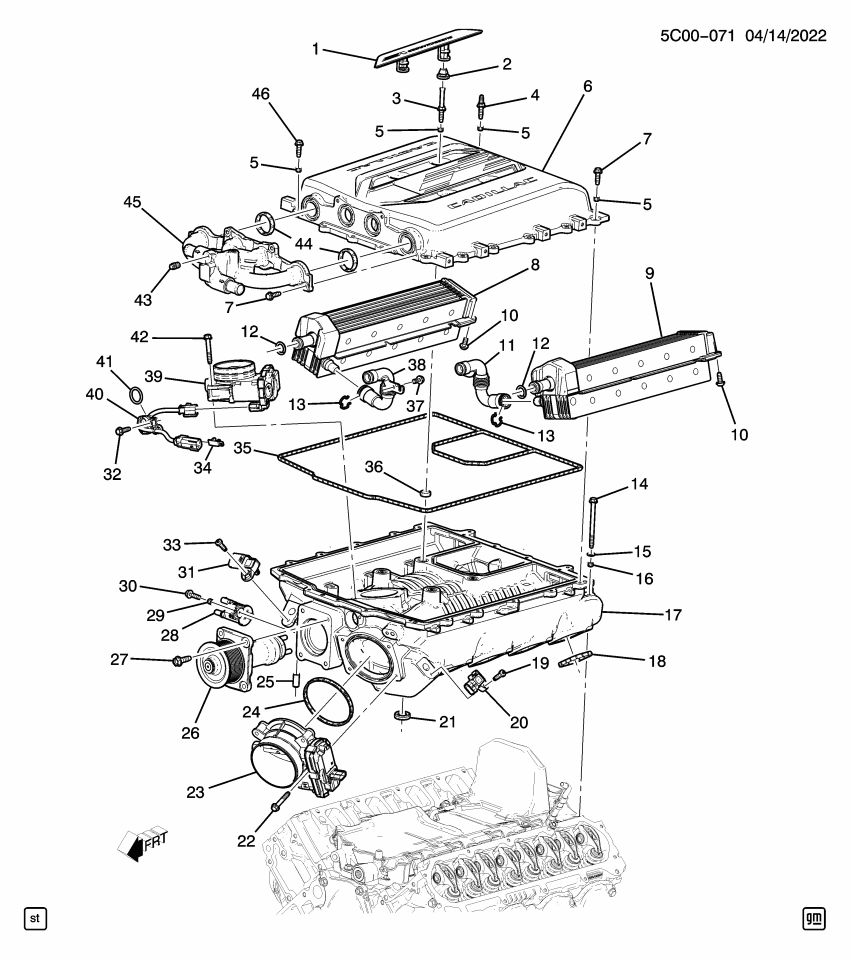 GM 12712263 COVER ASM-CHRG AIR CLR