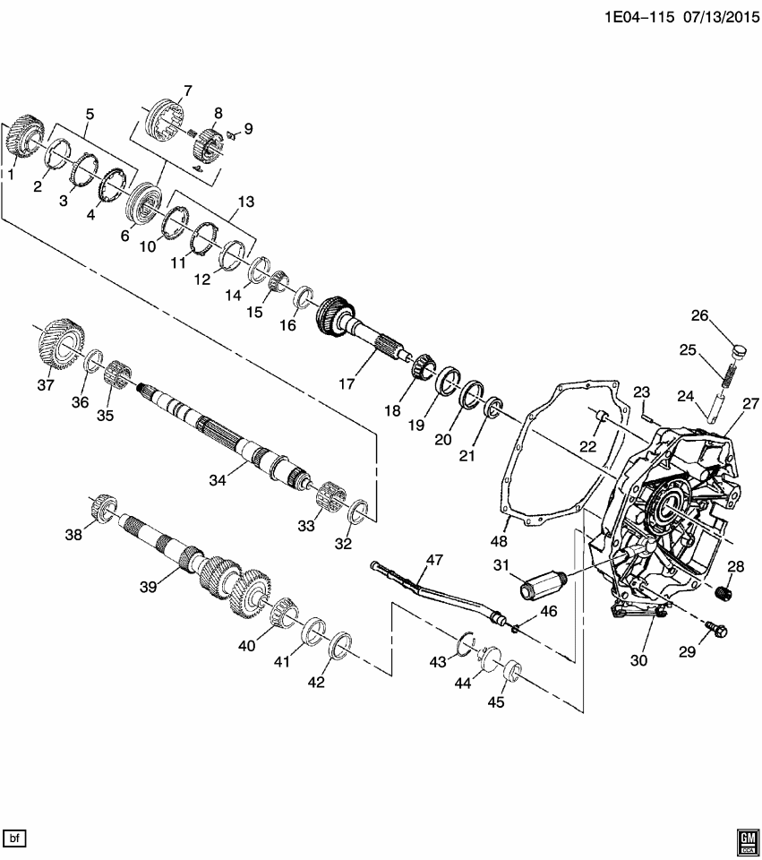 GM 19370159 GEAR ASM, 2ND (DRVN)
