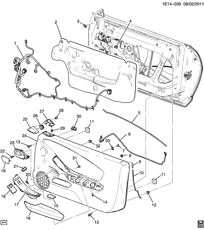 GM 84546250 Lock Switch