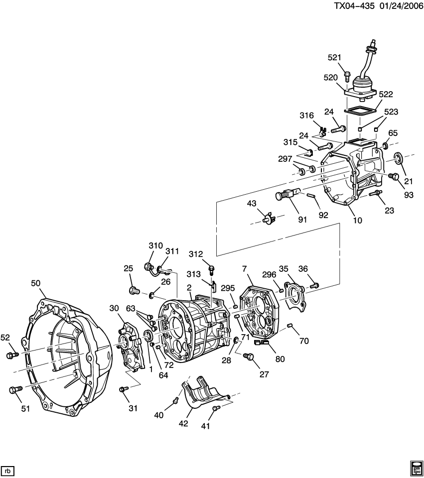 GM 89048305 Pin, Trans Extension Locating