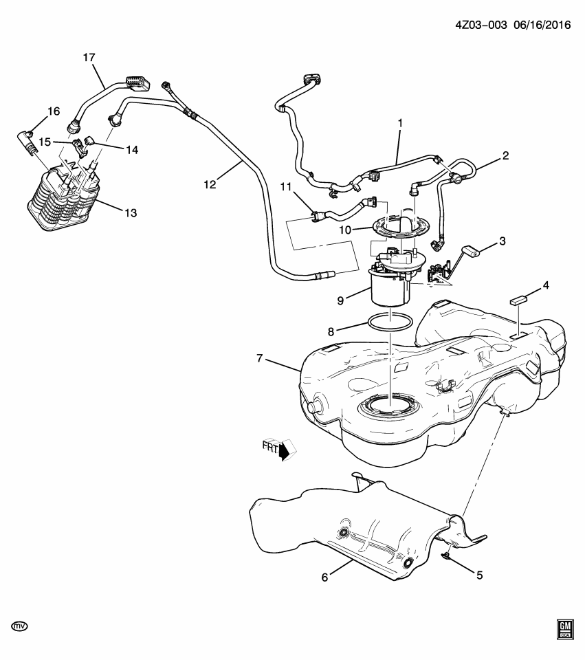 GM 84158417 Harness Asm-Fuel Tank Fuel Pump Module Wiring