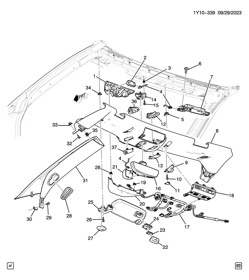 GM 13543120 TRANSMITTER ASM-GARAGE DR OPENER