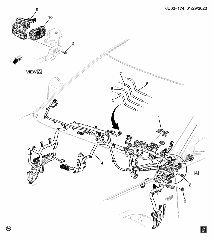 GM 84809769 CABLE ASM-USB DATA