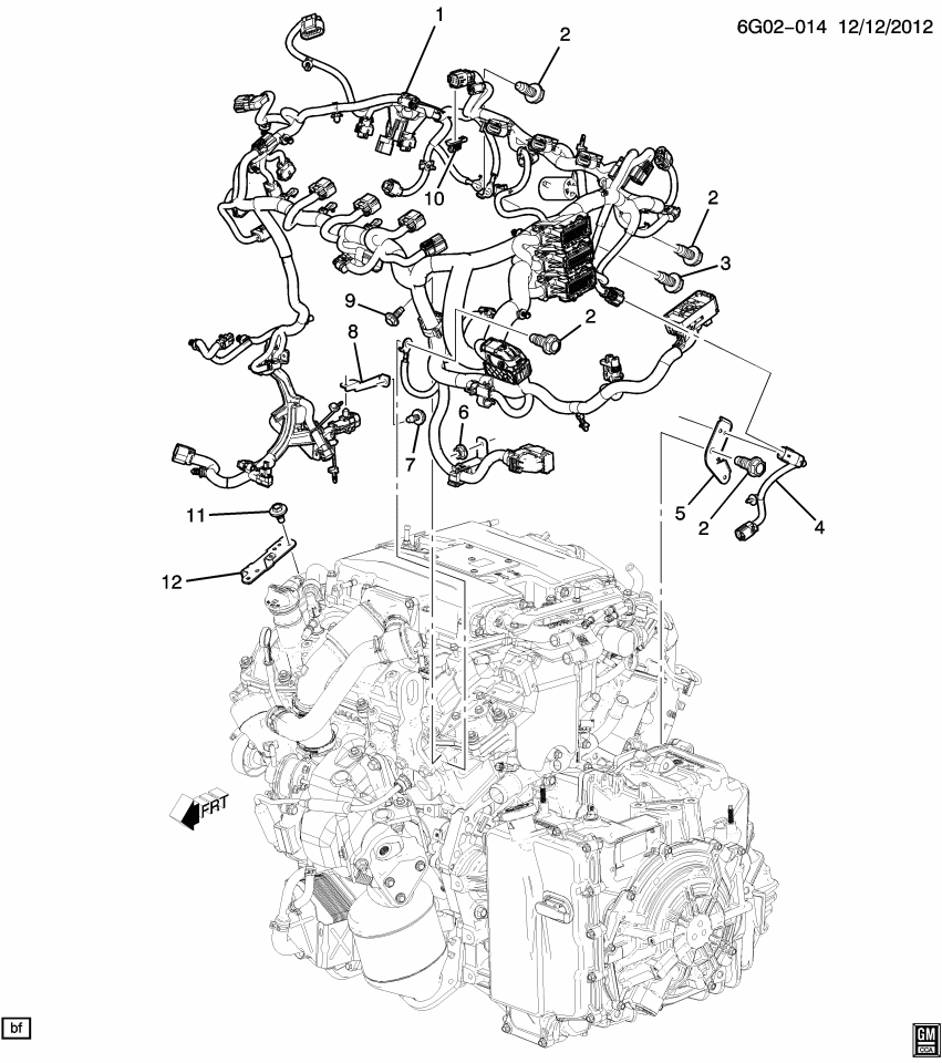 GM 12656260 Retainer-Engine Wiring Harness