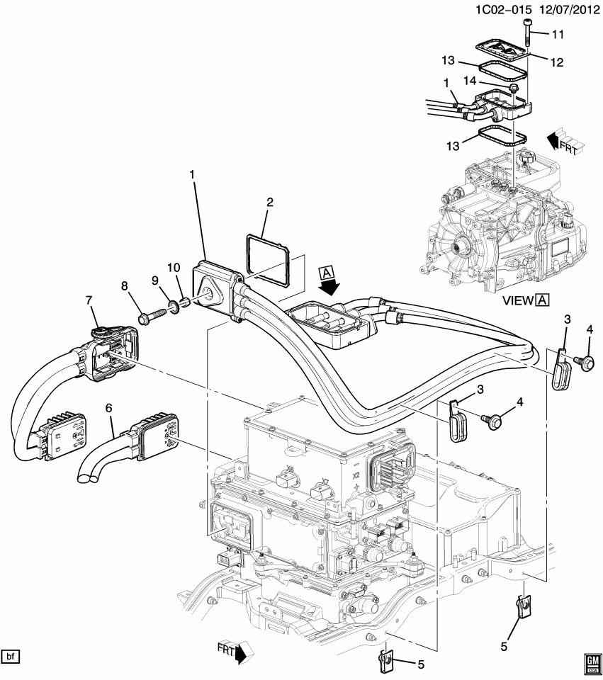 GM 24255787 Seal-Drive Motor Power Inverter Module Cable Connect Bolt
