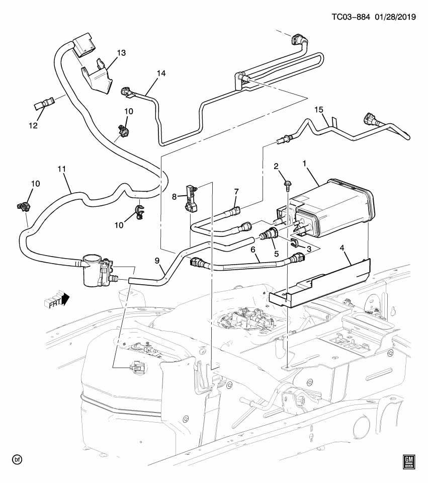 GM 84122316 Hose Asm-Evap Emission Canister Purge