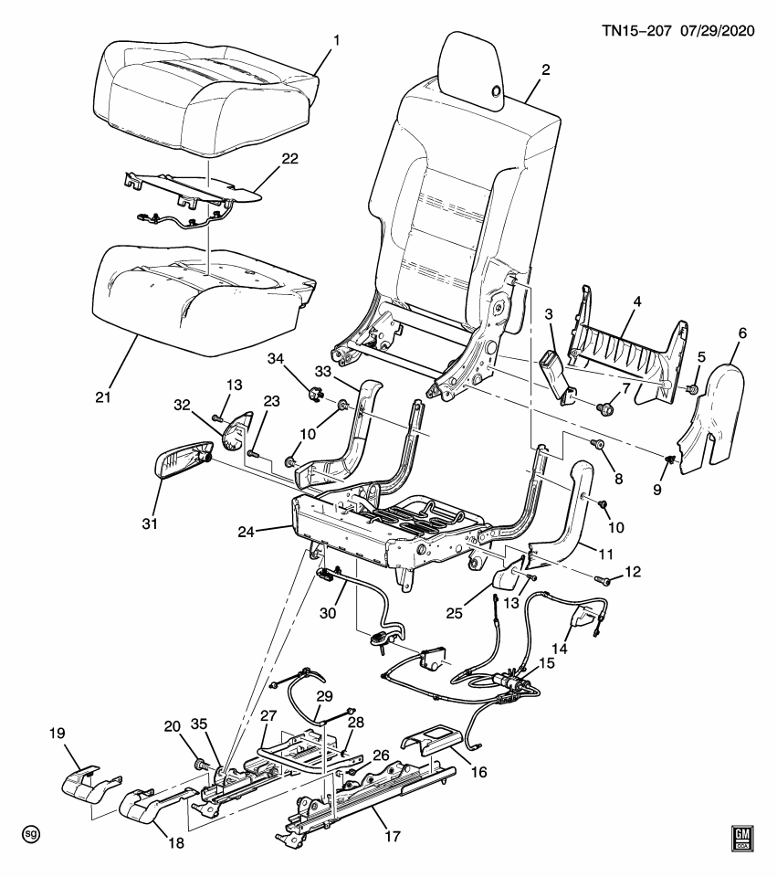 GM 11548778 Seat Hinge Bolt