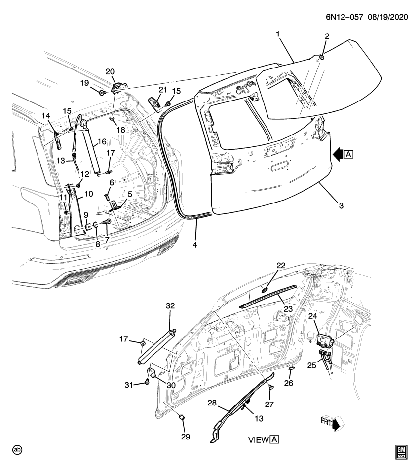 GM 84809610 WINDOW ASM-RR