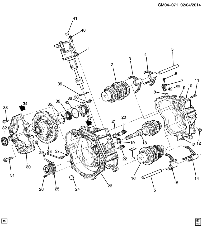 GM 55572350 Elbow Asm-Clutch Actuator Cyl Pipe