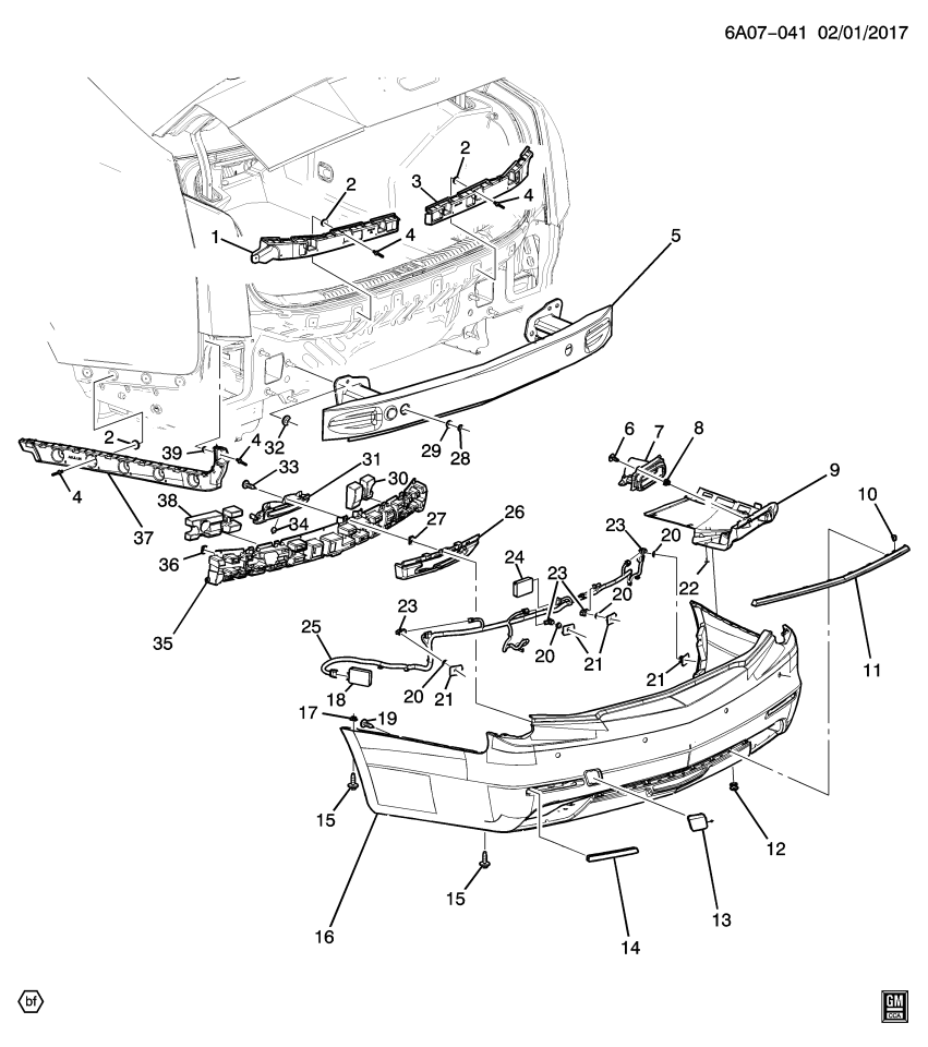 GM 22858646 Lamp Asm-Back Up & Rear Fog