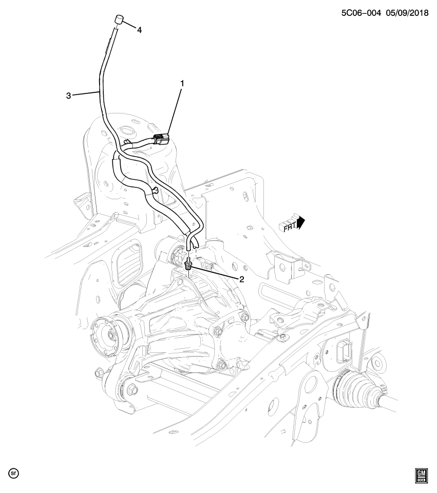 GM 23243720 CONNECTOR-R/AXL VENT HOSE