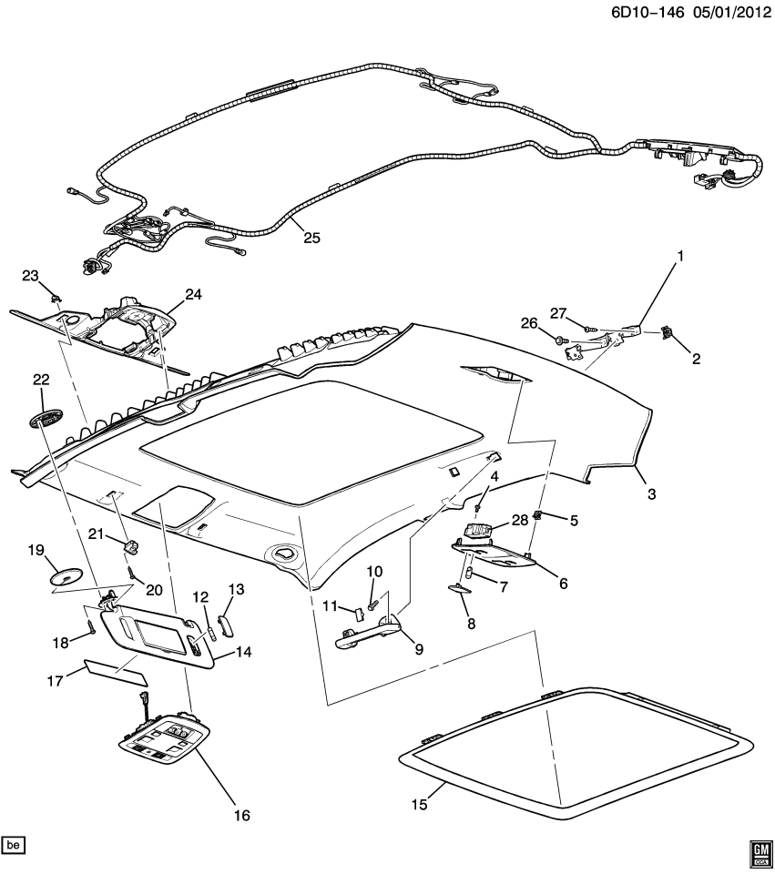 GM 22873687 Harness Asm-Windshield Header Wiring