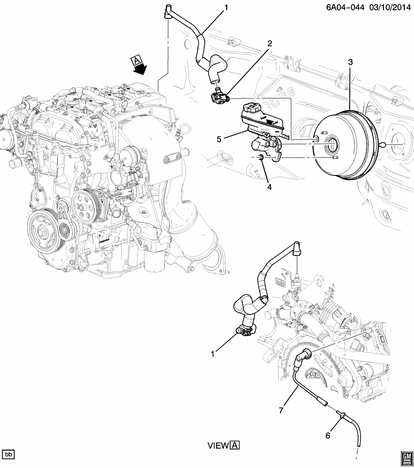 GM 23227431 Hose Asm-Engine Mount Vacuum