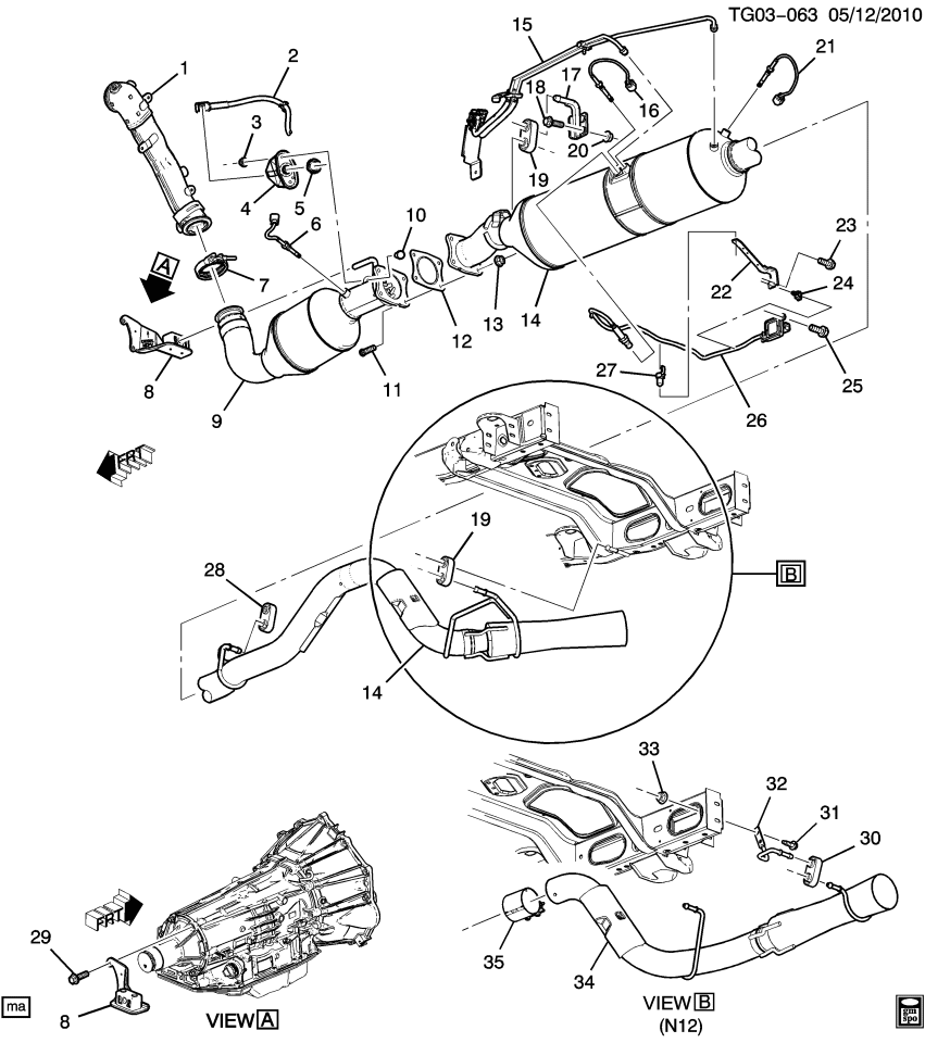 GM 22797214 Extension Kit-Exhaust Tail Pipe