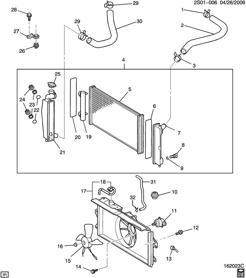 GM 88972532 Nut, Trans Fluid Cooler