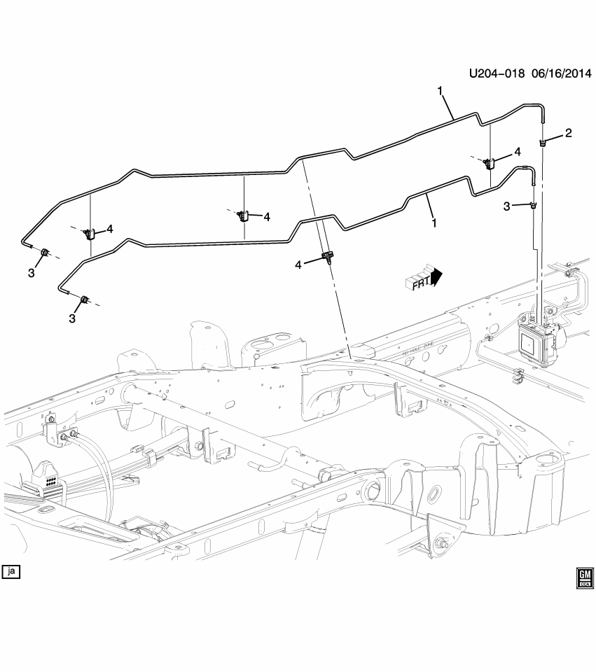 GM 16807369 Clip-Rear Seat Folding Back Lock Cable