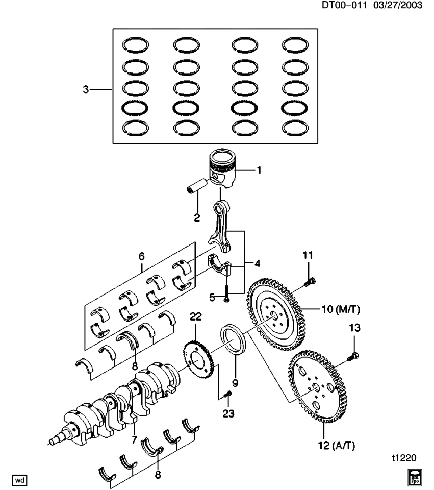 GM 96488000 Drive Plate