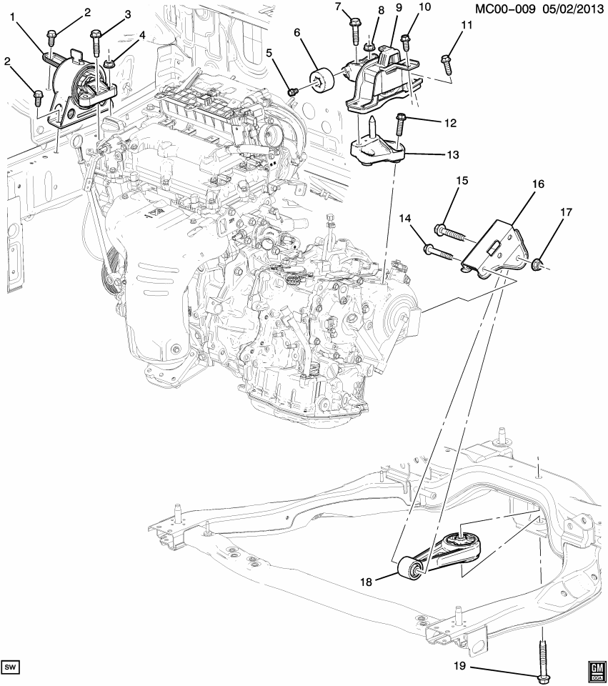 GM 95249723 Dampener-Point Mount Tuned