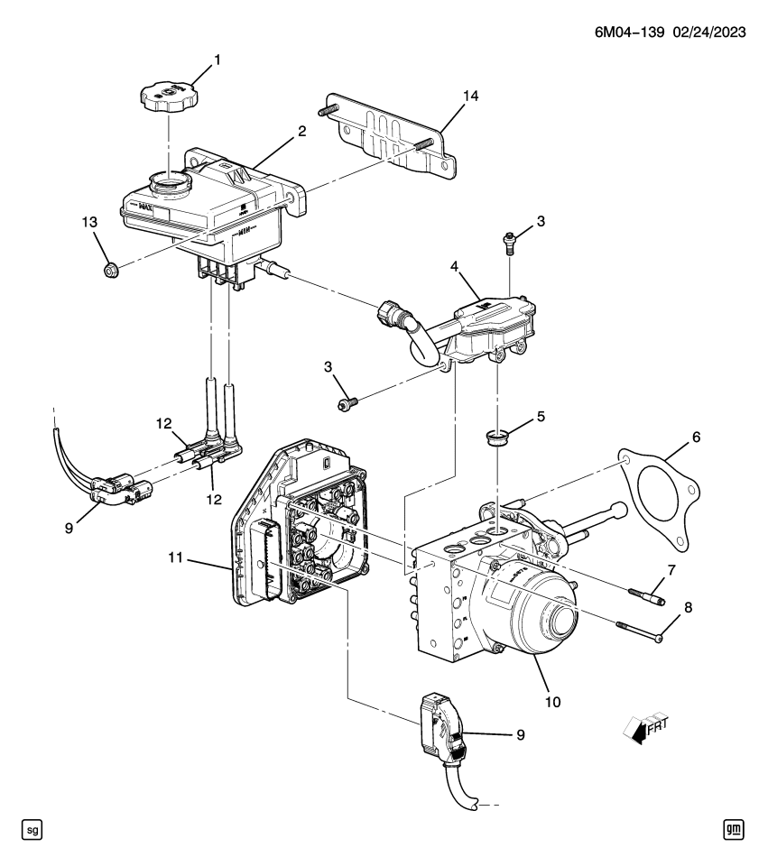 GM 85548854 BOLT, ELEK BRK CONT MDL