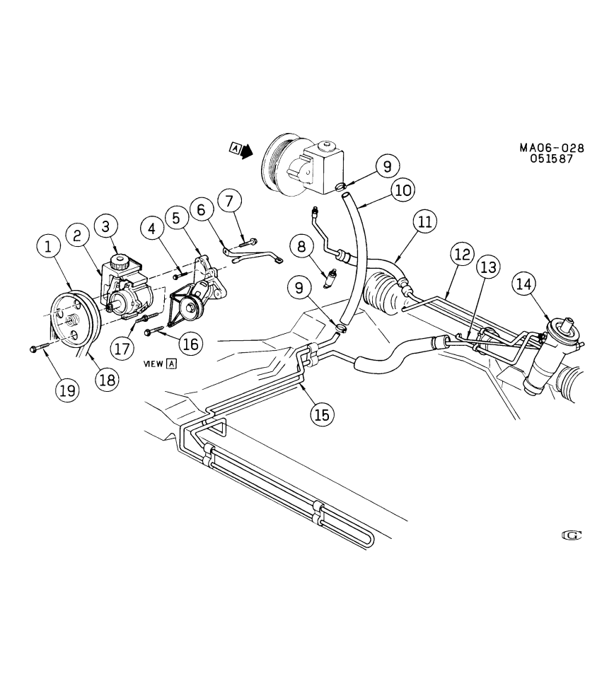 GM 88986824 Belt, Water Pump & A/C Compressor & Generator & P/S Pump
