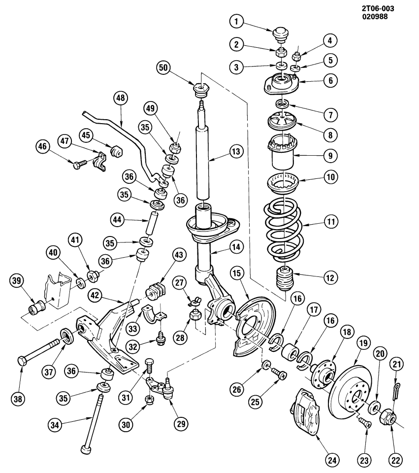 GM 11087513 Spacer Tube-Stabilizer To Control Arm