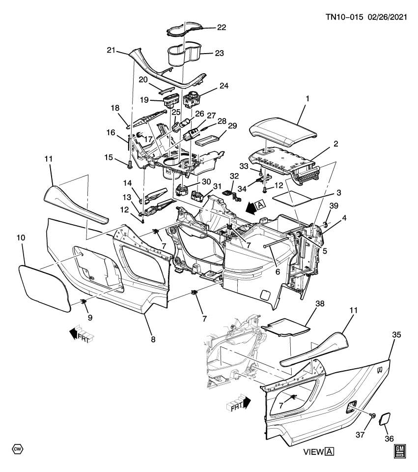 GM 84439216 BRACKET ASM-WIRELESS CHARGING SYS MDL