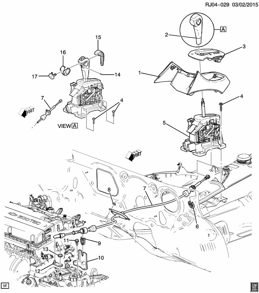 GM 42594701 Automatic Transmission Range Selector Lever Cable Assembly