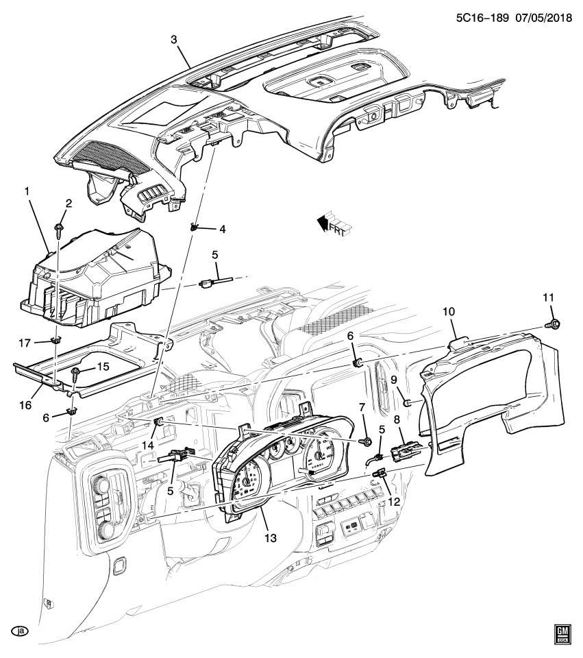 GM 84770051 Instrument Cluster