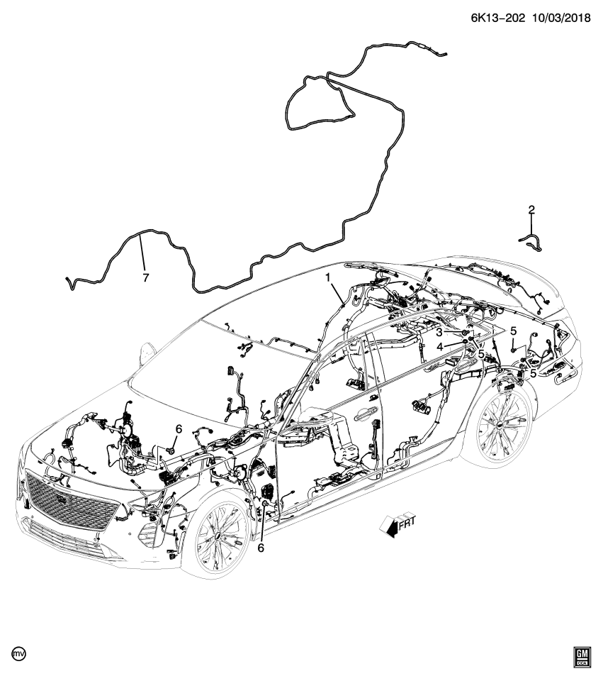 GM 84436928 HOSE ASM-VIDEO DISPLAY I/S RR VIEW CAMERA