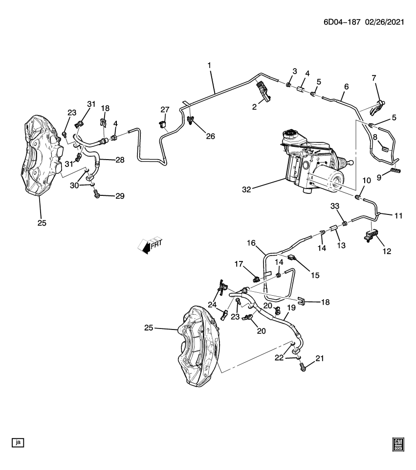 GM 84397941 RETAINER-FRT BRK PIPE