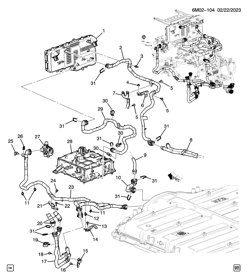 GM 26331680 BRACKET-RAD OTLT PIPE