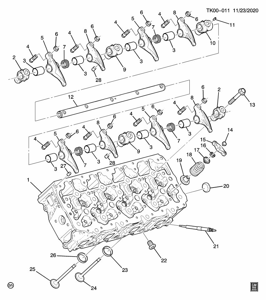 GM 12729741 SPRING-VLV