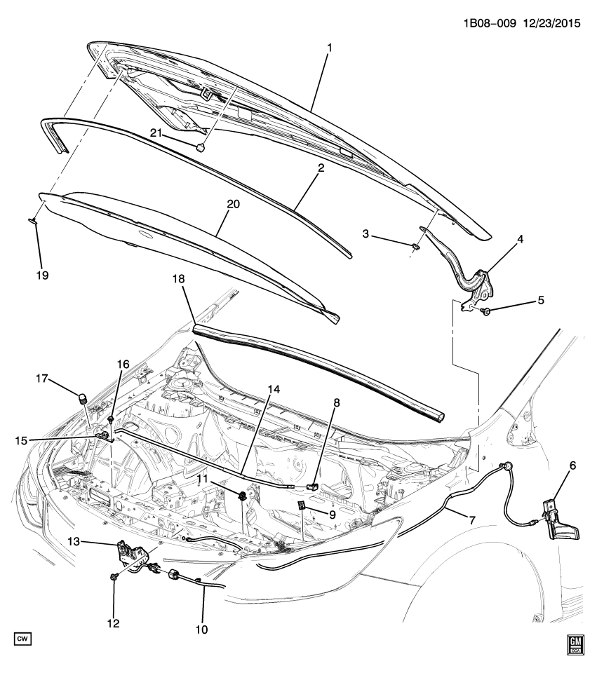 GM 42690640 Release Cable