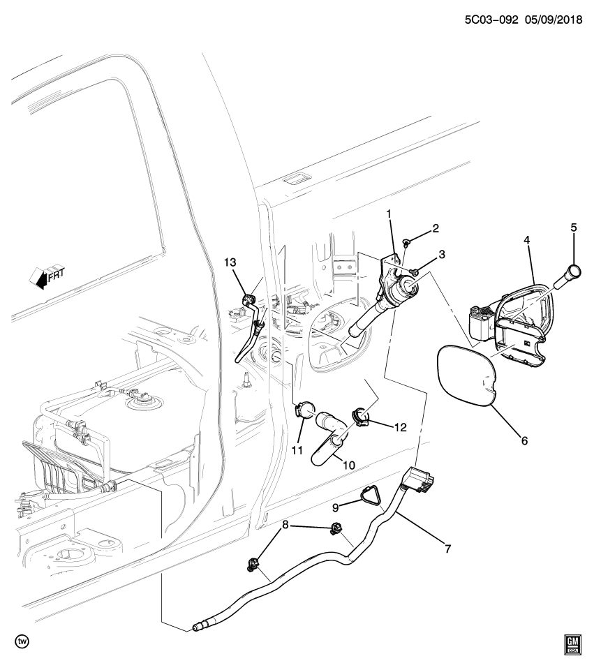 GM 84399630 HOSE ASM-EVAP EMIS
