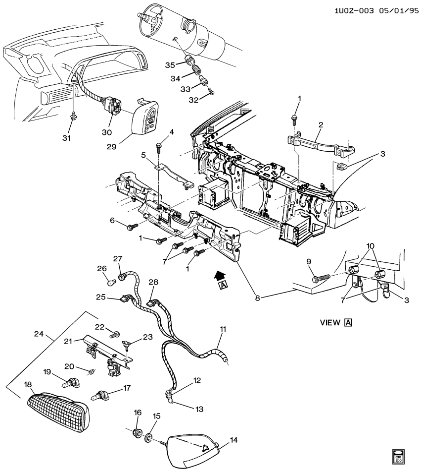GM 10273199 Panel Asm-Headlamp & Front End Fascia Mount