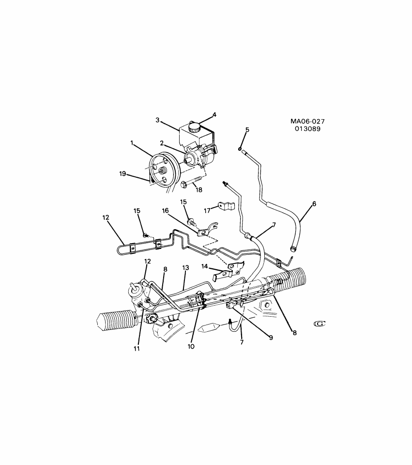 GM 26044680 Pump Kit, P/S (W/O Reservoir & Cap)