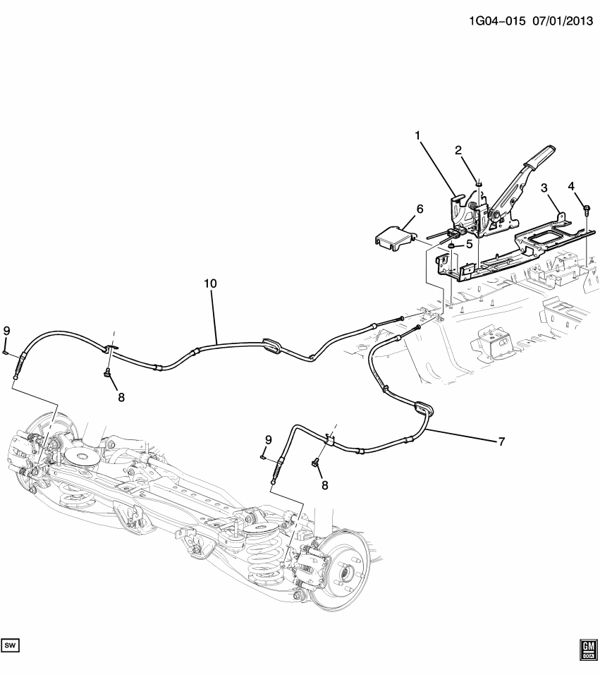 GM 23494242 Parking Brake Control