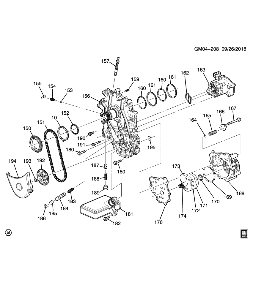 GM 24282426 CLIP-A/TRNS FLUID PUMP
