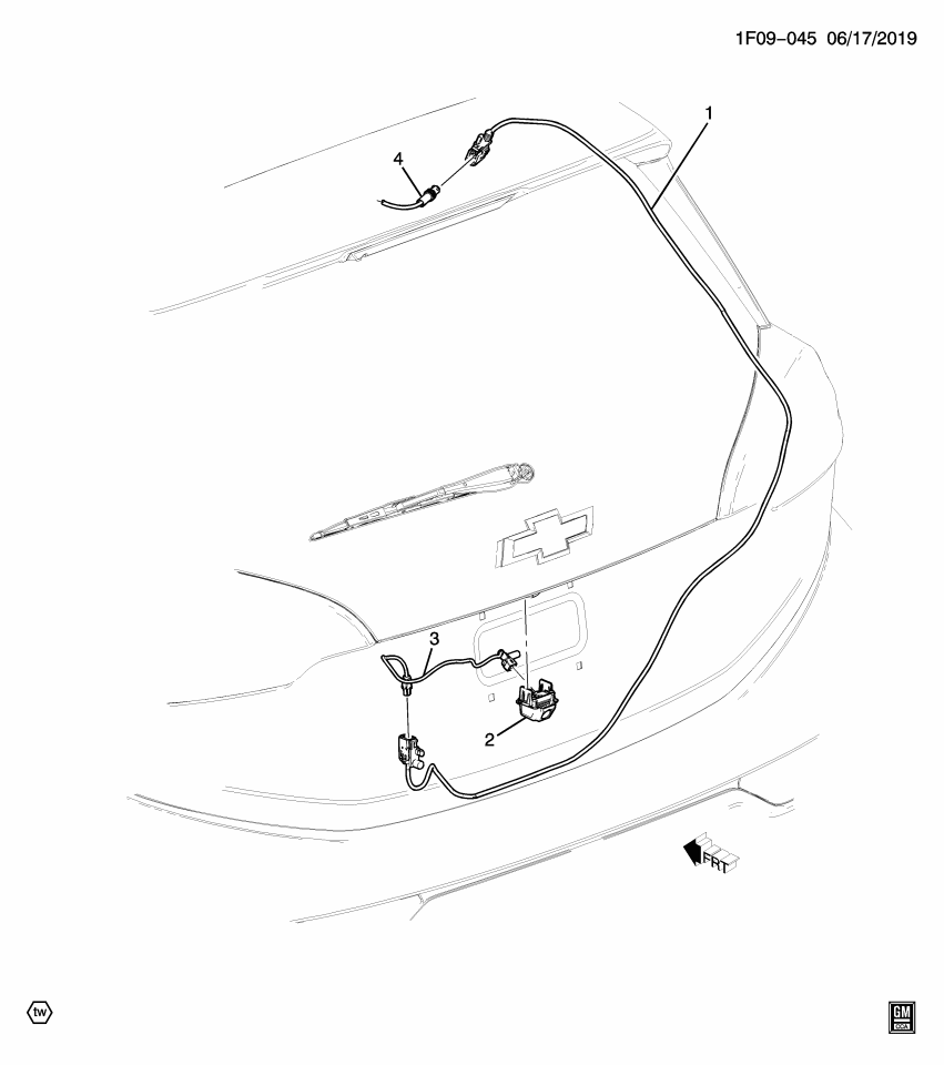 GM 42642417 CABLE ASM-RR VIEW DRVR INFO CAMERA RR CLS