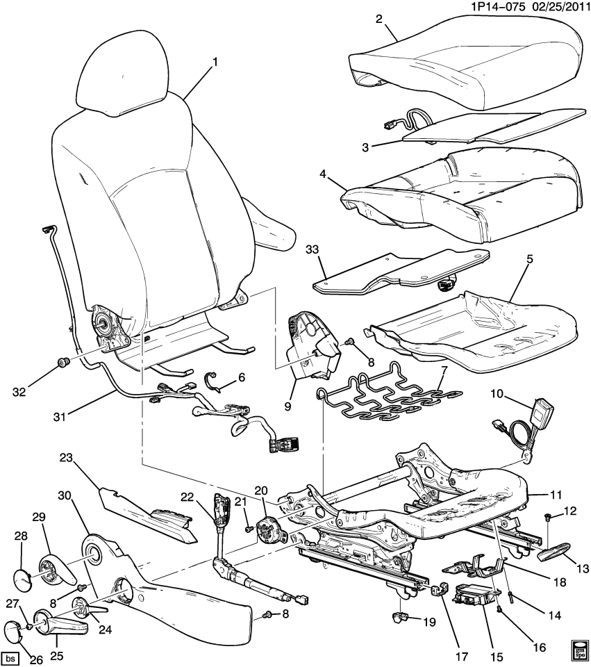 GM 95274373 Cable Asm-Driver Seat Adjuster