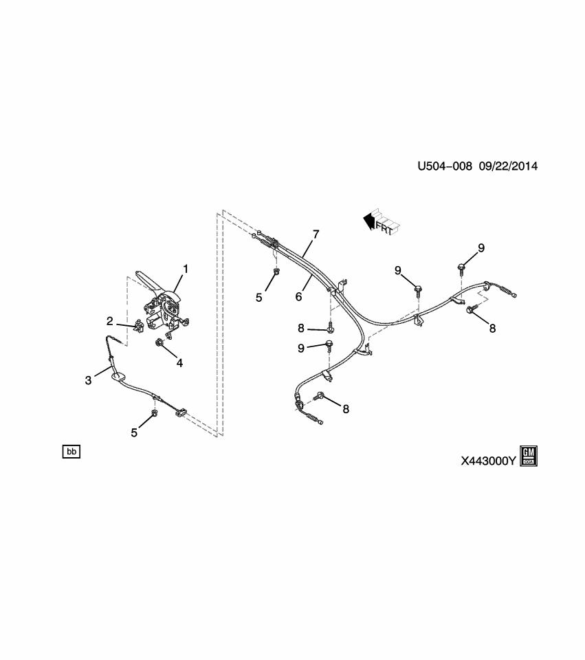 GM 19316134 Bolt, Rear Parking Brake Anchor