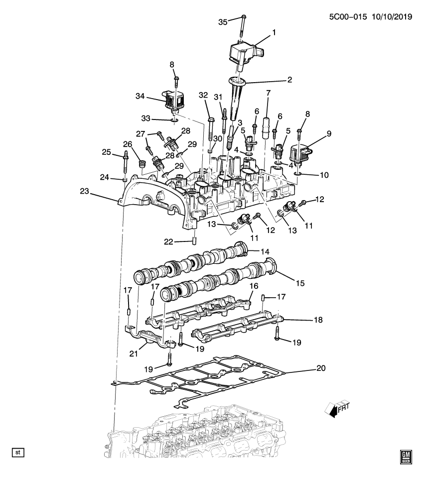 GM 12698637 Camshaft