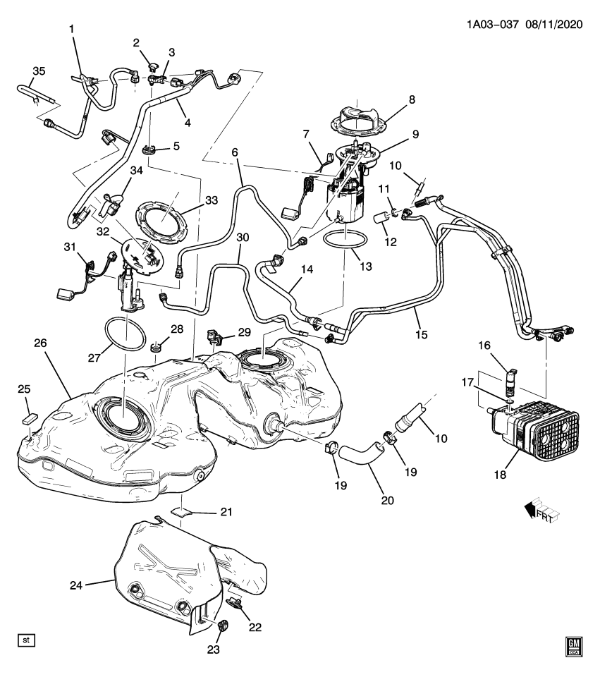 GM 84447666 HARNESS ASM-FUEL SDR WRG