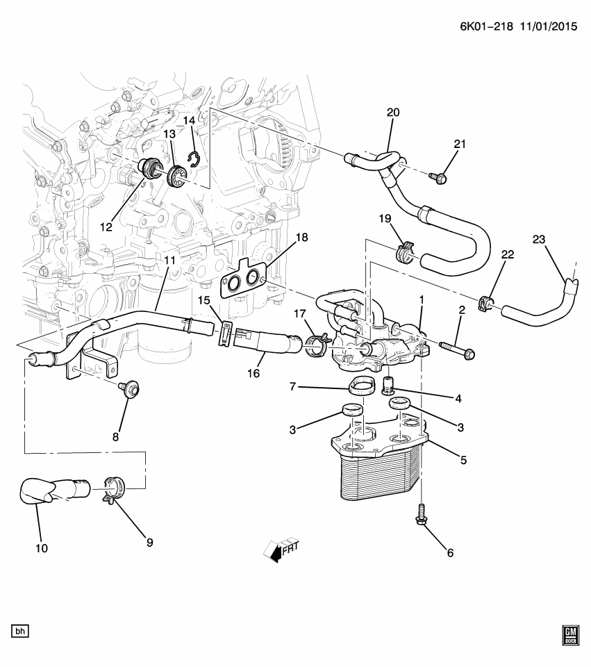 GM 12655190 Engine Coolant Pipe Assembly(To Engine Block)