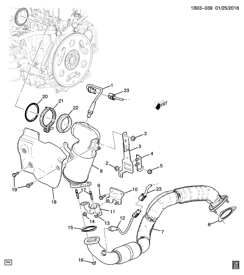 GM 12640164 Heat Shield
