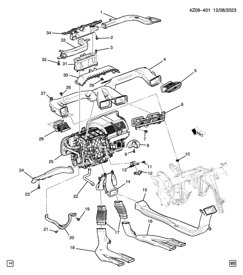 GM 11571218 RETAINER,RR PUBX PAINT PROTR