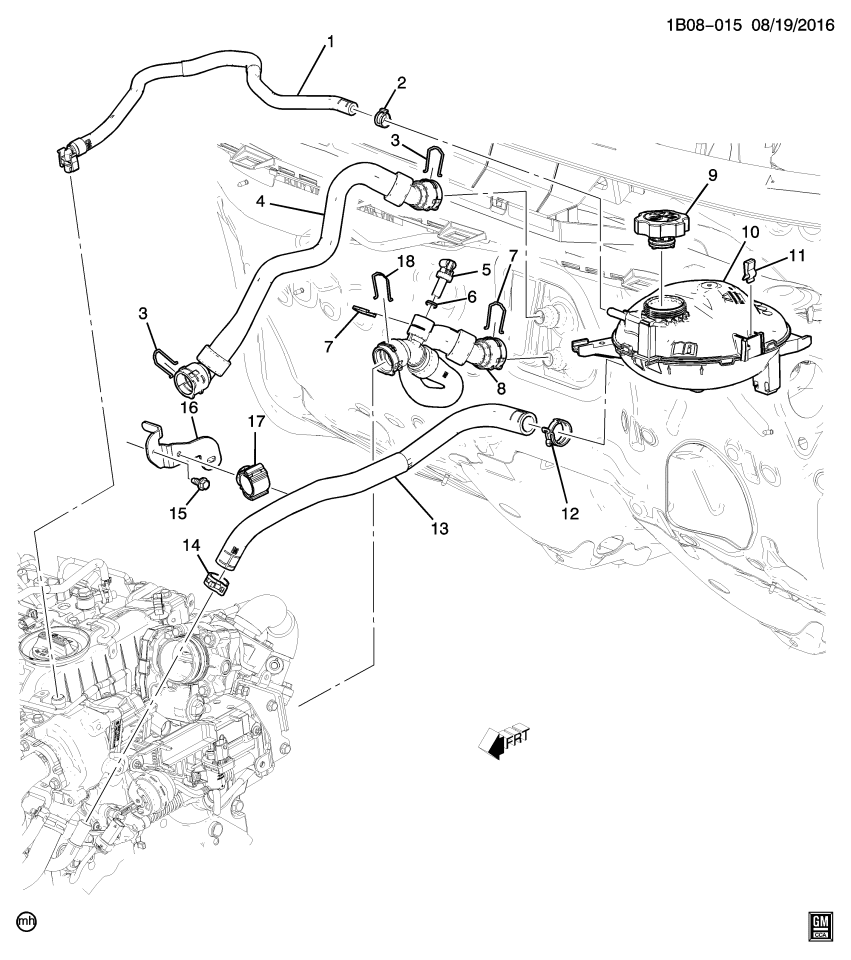 GM 39005754 Hose Asm-Heater Outlet