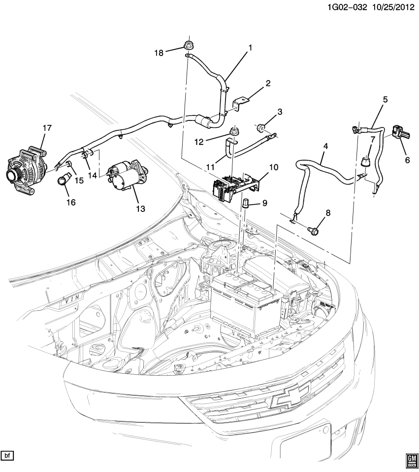 GM 20985765 Bracket-Battery Positive Cable