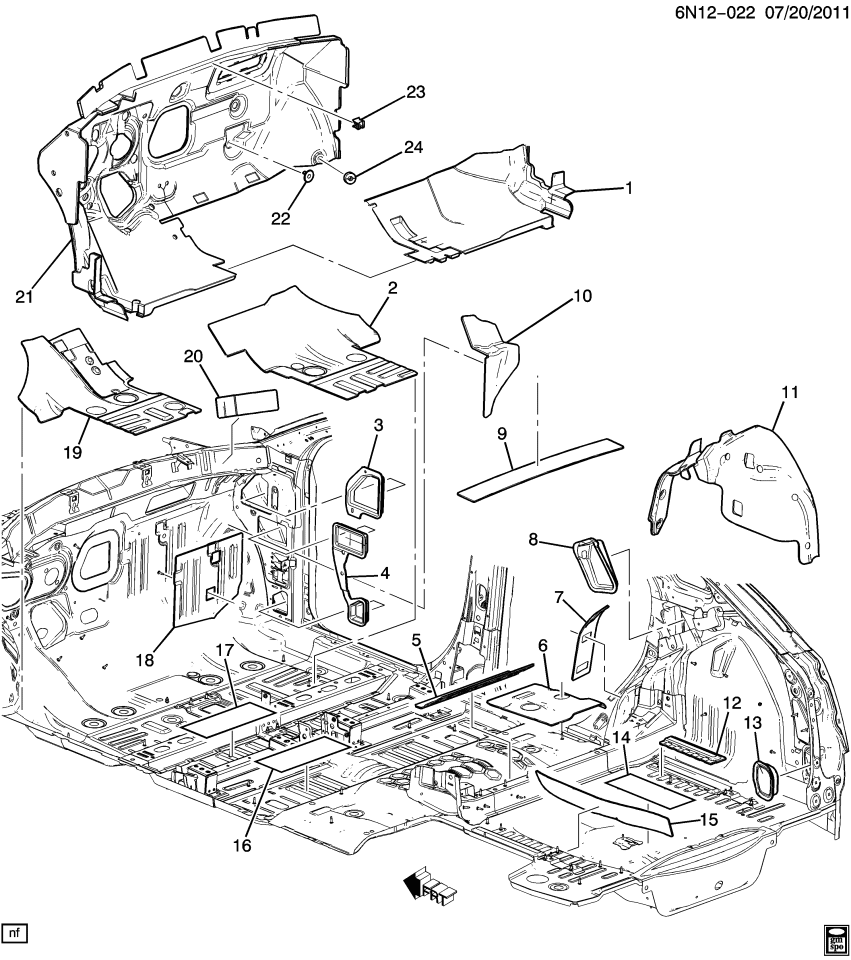 GM 11570896 Retainer, Dash Panel Insulator (Push In)