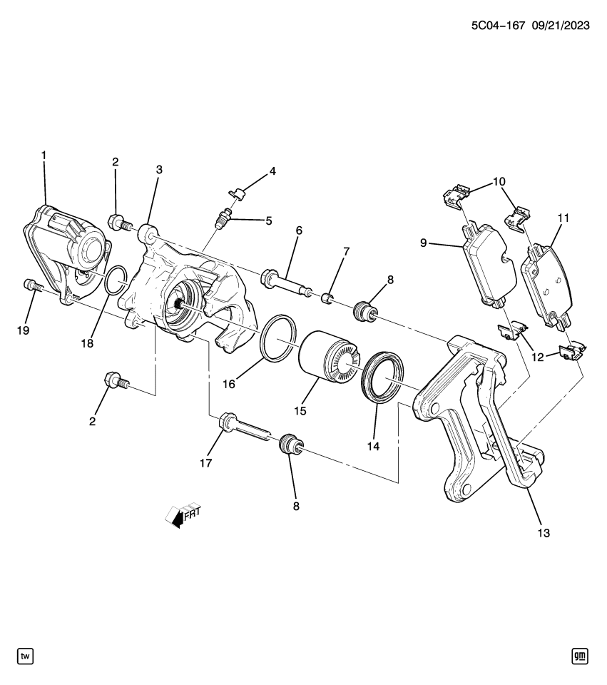 GM 13596674 Actuator Bolt